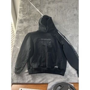 MrBeast Youth Boys Sweatshirt Size 16 Black    Hoodie Pullover Graphic
